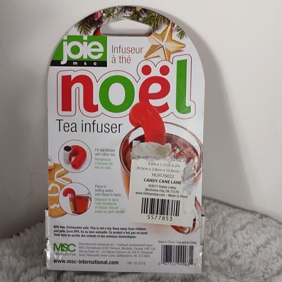 Joie "Noel" Candy Cane Tea Infuser - Picture 2 of 4